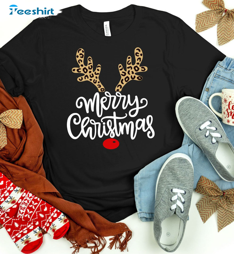 Christmas Reindeer Shirt - Merry Christmas Vintage Sweatshirt Tank Top