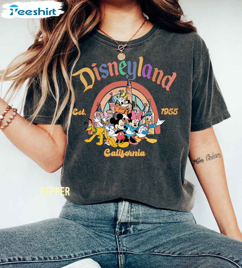 Vintage Disneyland 1955 Shirt, California Comfort Colors Shirt