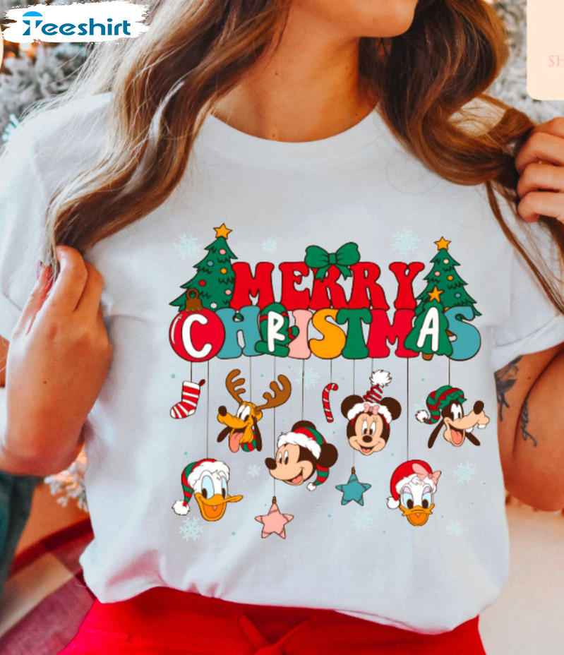 Merry Christmas Shirt - Disney Ears Christmas Sweatshirt Unisex Hoodie