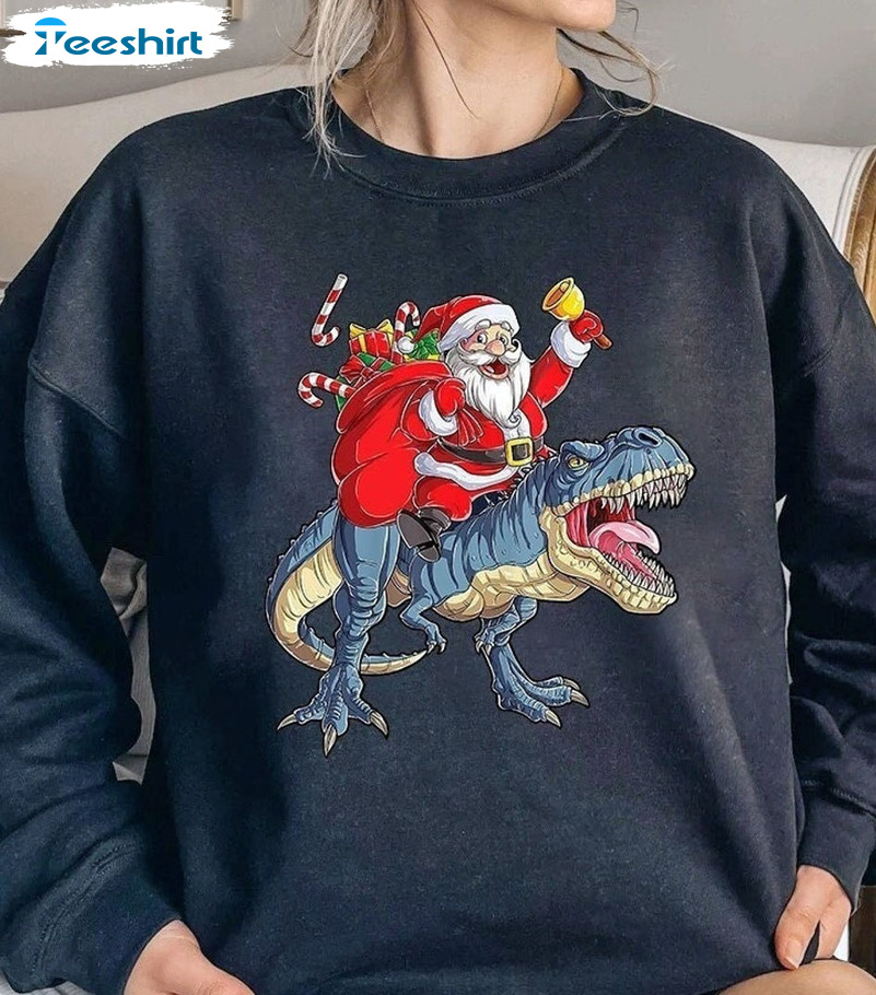 Rex The Halls Shirt, Christmas Sweatshirt Roarsome Christmas Shirt