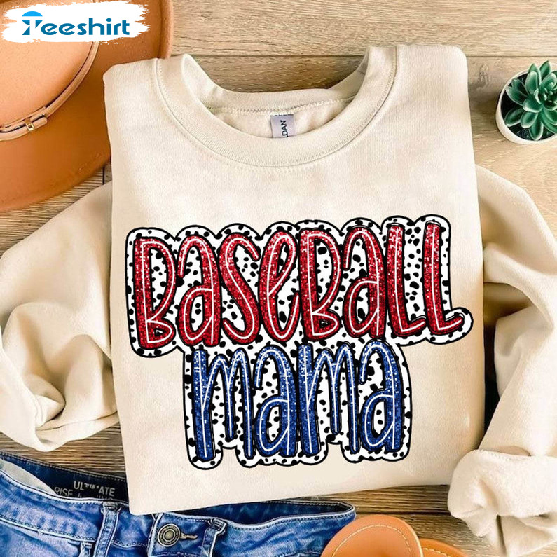 Baseball Mama Shirt, Baseball Sport Tee Tops Sweater