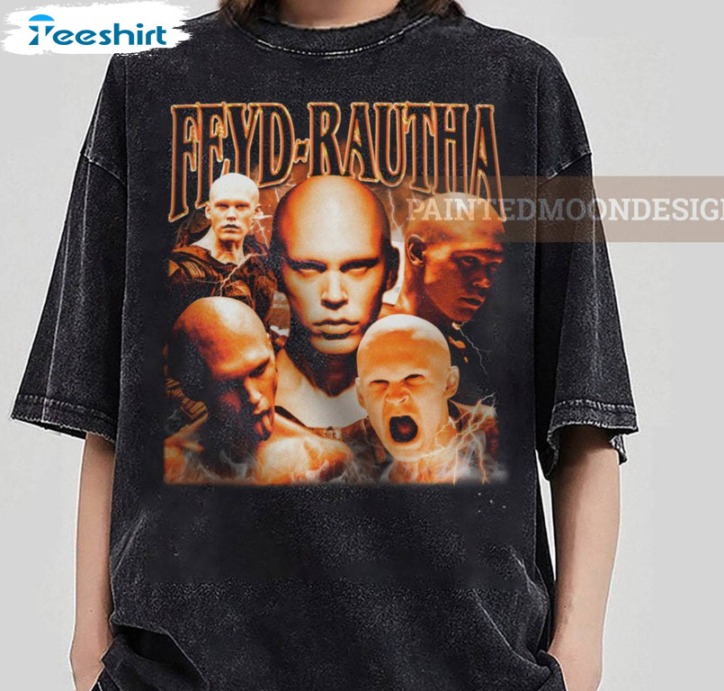 Limited Dune Part 2 Shirt, Rautha Harkonnen Austin Butler Short Sleeve Crewneck Sweatshirt