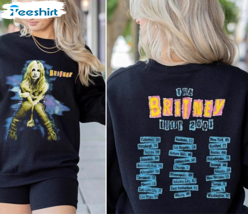 Vintage 2001 Britney Spears Shirt, Vintage Britney Pop Tee Tops Hoodie