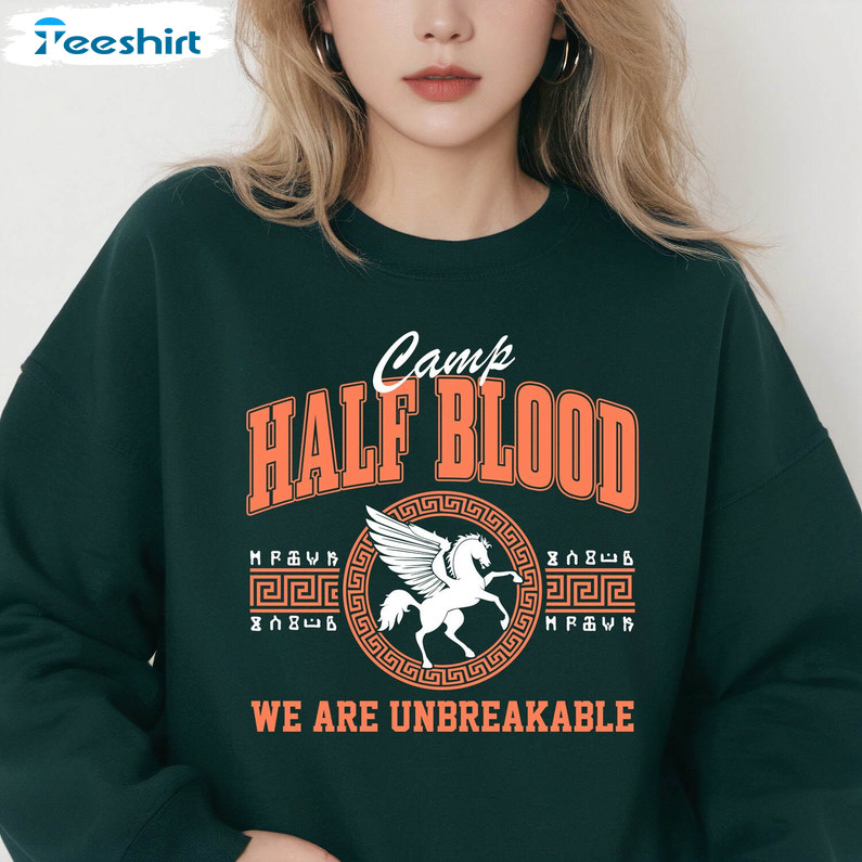 Camp Halfblood Shirt, Percy Jackson Camp Jupiter Half Crewneck Sweatshirt Long Sleeve