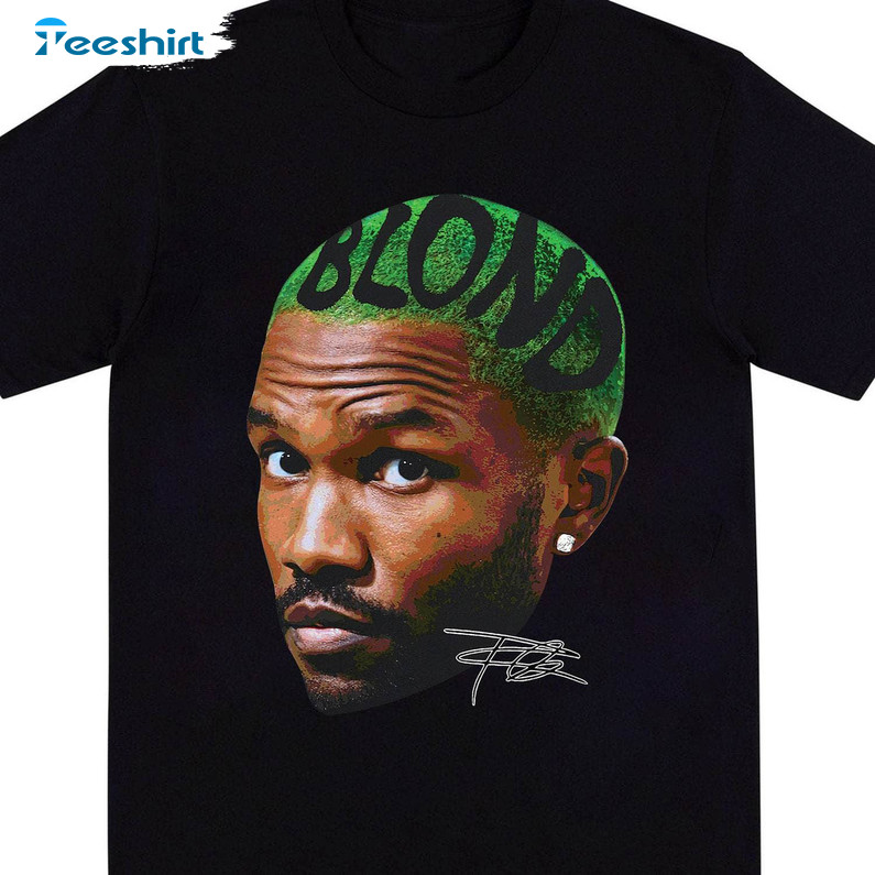 Vintage Frank Style Ocean Shirt, Blond Odd Concert Short Sleeve Long Sleeve