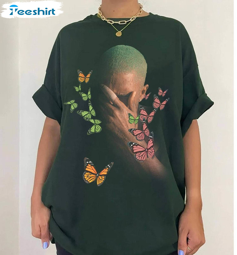 Frank Ocean Blond Shirt, Vintage Music Trendy Short Sleeve Crewneck Sweatshirt