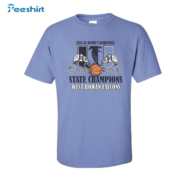 West Rowan Championship Shirt, Roster On Back Crewneck Sweatshirt Tee Tops