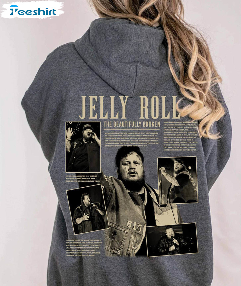 Jelly Roll The Beautifully Broken Tour Shirt, Jelly Roll 2024 Concert Sweater Tank Top