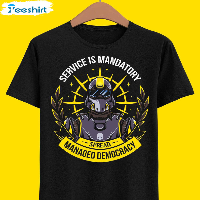 Spreading Democracy Shirt, Helldivers 2 Tee Tops Hoodie