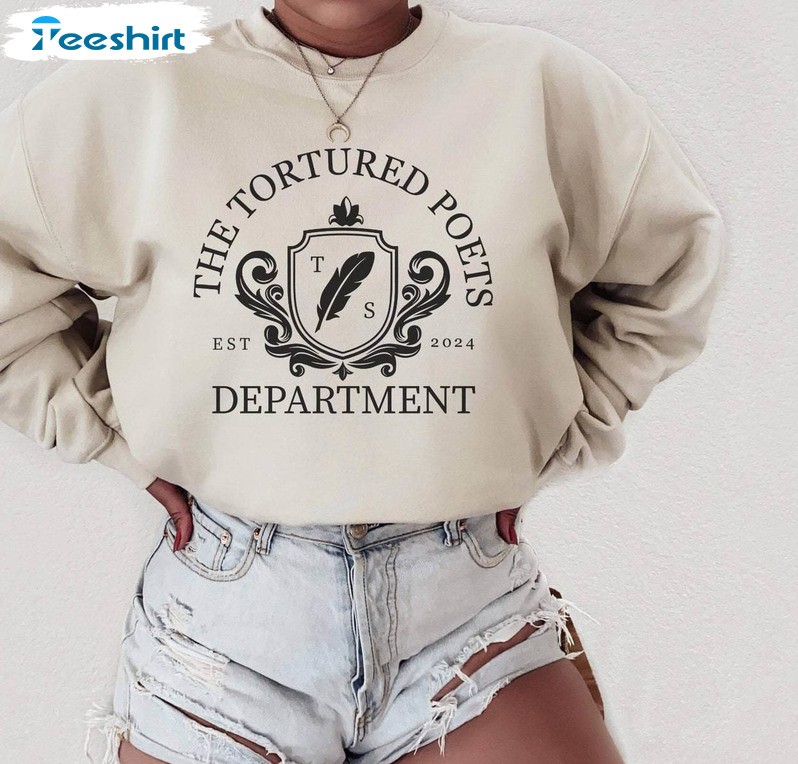 The Tortured Poets Department Shirt, Swiftie Short Sleeve Crewneck Sweatshirt