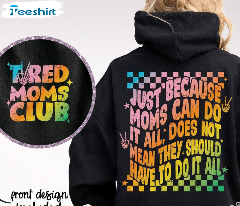 Motherhood Funny Shirt, Mom Life Tee Tops Sweater