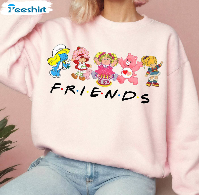 Cartoon Friends Nostalgia Shirt, Care Bear Friends Tee Tops Sweater