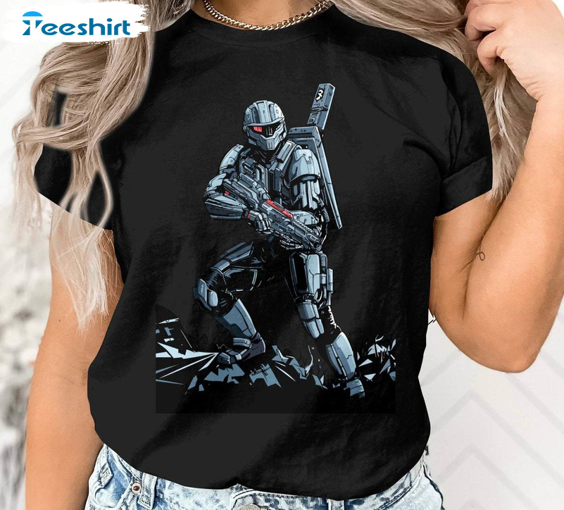 Helldivers 2 Shirt, Gaming Sci Fi Soldier Hoodie T-shirt