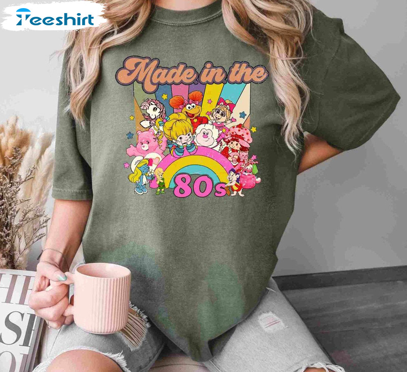 Comfort Care Bears Shirt, Cartoon Friends Nostalgia Crewneck Sweatshirt Tee Tops