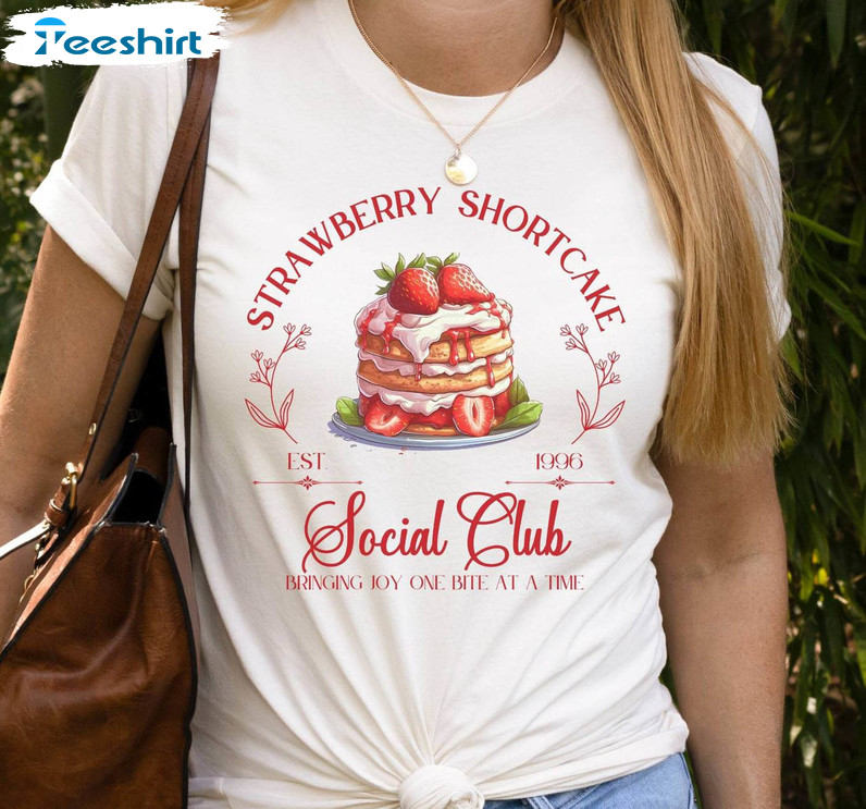 Strawberry Shortcake Shirt, Strawberry Social Club Tee Tops Sweater