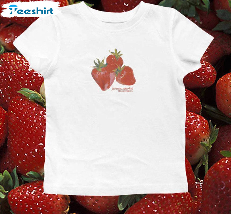 Strawberry Coquette Cute Shirt, Soft Girl Tee Tops Sweater