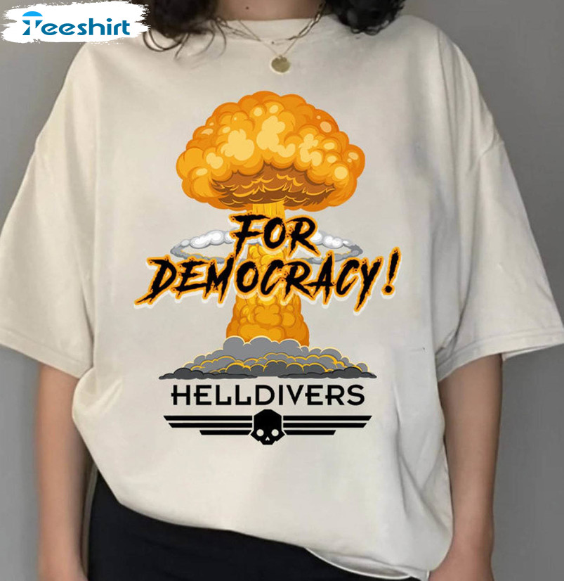 Helldivers 2 Disintegrating Democracy Shirt, Democracy Helldivers Long Sleeve Sweater