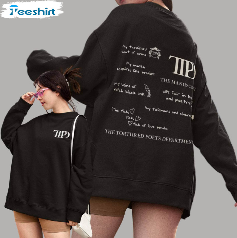 The Tortured Poets Department Shirt, New Album Swiftie Tee Tops Hoodie