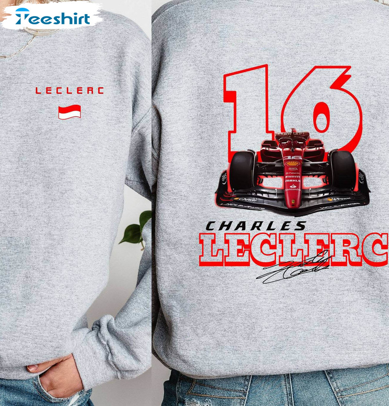 New Rare Charles Leclerc Shirt, Inspirational F1 Short Sleeve Long Sleeve