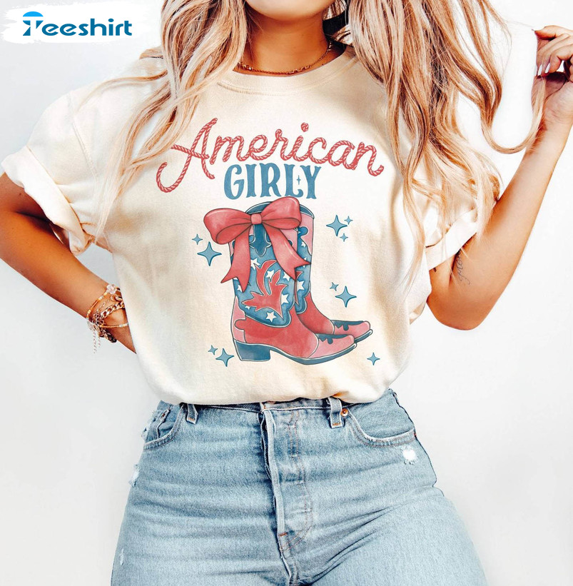 Western America Shirt, Coquette 4th Of July Crewneck Sweatshirt Tank Top