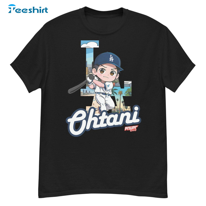 Chibi Othani La Shirt, Shohei Ohtani Short Sleeve Long Sleeve