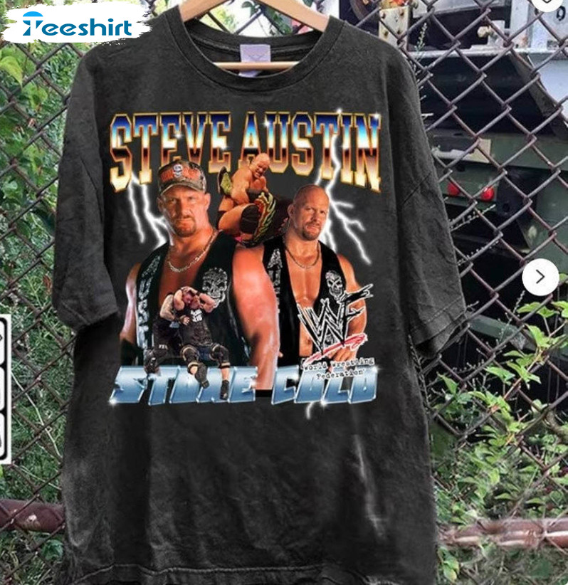 Vintage Stone Cold Steve Austin Shirt, American Long Sleeve Hoodie