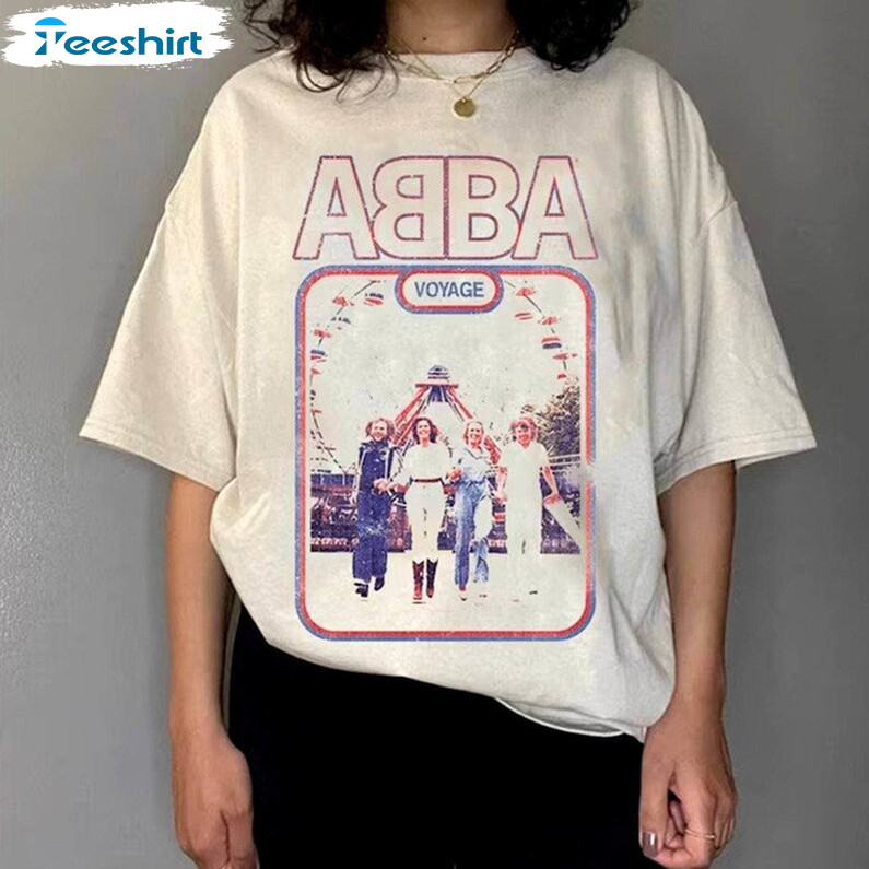 Retro A2ba Voyage 1979 Shirt, Abba Concert Sweater T-shirt