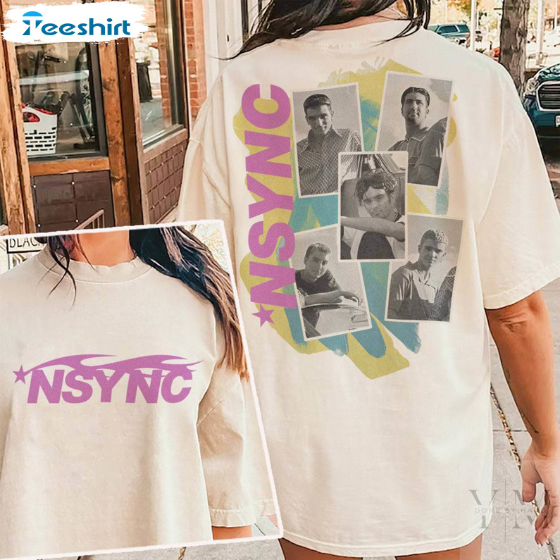 Retro Nsync 1999 Tour Shirt, In My Nsync Reunion Era Music Concert Crewneck Sweatshirt Long Sleeve