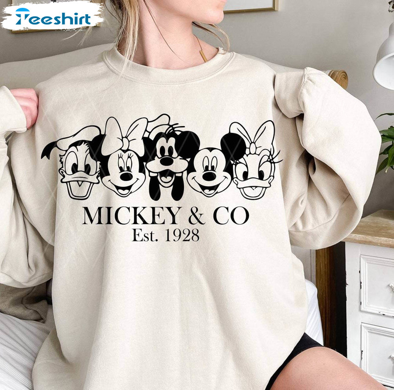 Mickeyy And Friends Shirt, Comfort Disney Long Sleeve Sweater