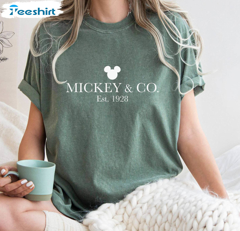 Comfort Mickey And Co Shirt, Mickey And Co Est 1928 Sweater Hoodie