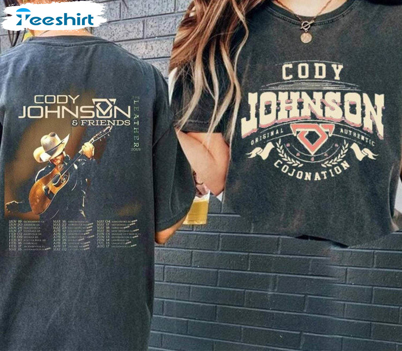 Cody Johnson The Leather Tour Shirt, Cody Johnson Tee Tops Sweater