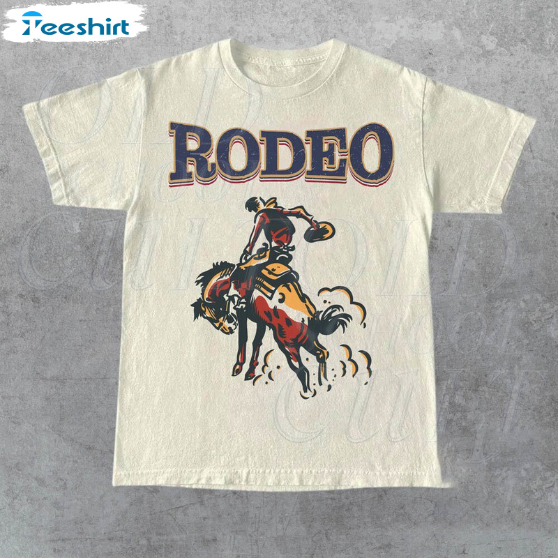 Original Coors Rodeo Shirt, Western Retro Tee Tops Sweater