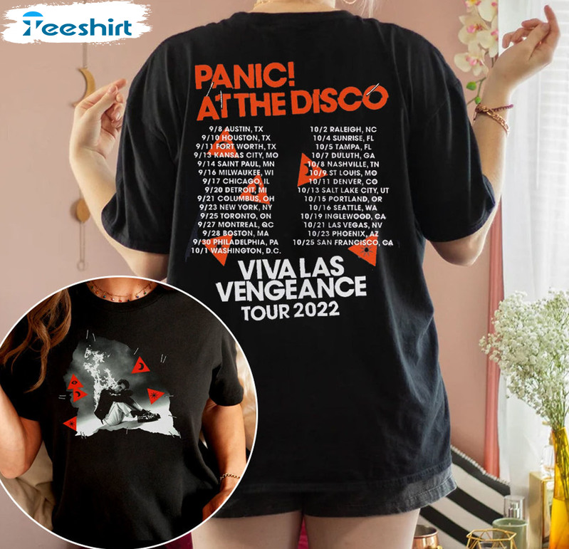 Panic At The Disco Shirt, Las Vengeance Tour 2022