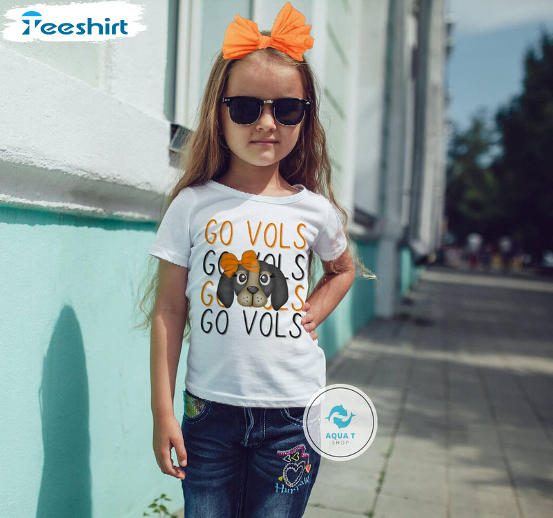 Go Vols Tennessee Football Mascot Rocky Top Kids Shirt