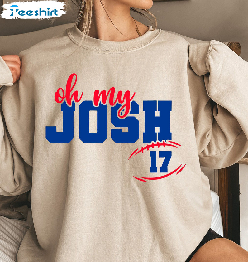 Josh Allen Oh My Football 90s Vintage Style Shirt Tee