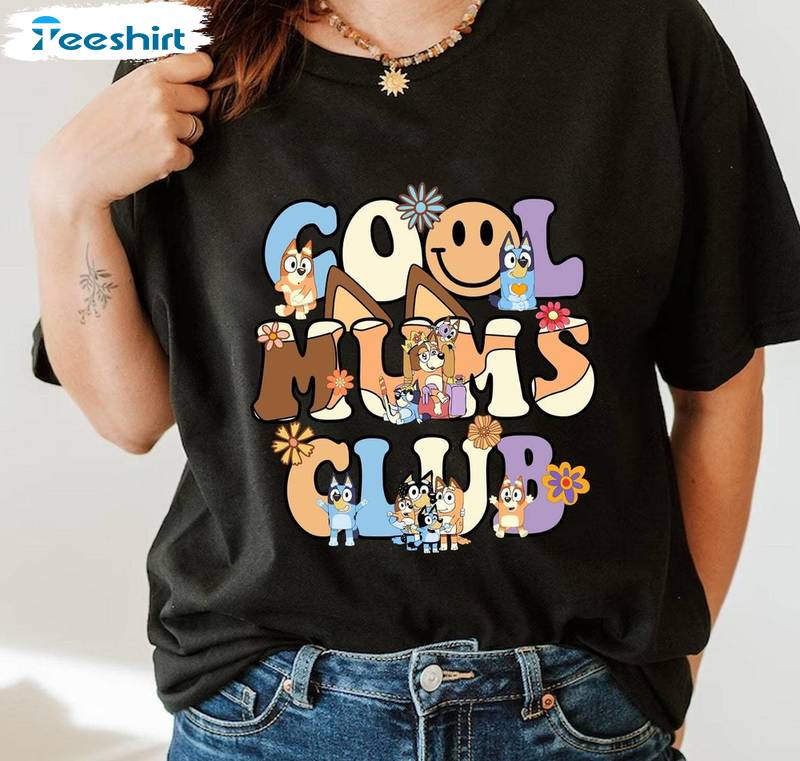 Cool Mums Club Bluey Trendy Shirt, Bluey Family Matching Long Sleeve Sweater