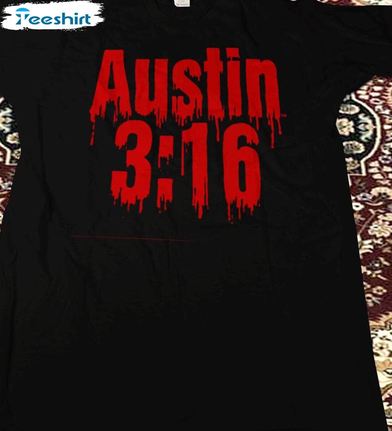 Vintage Steve Austin1998 Shirt, 3 16 Blood From A Stone Long Sleeve Sweater