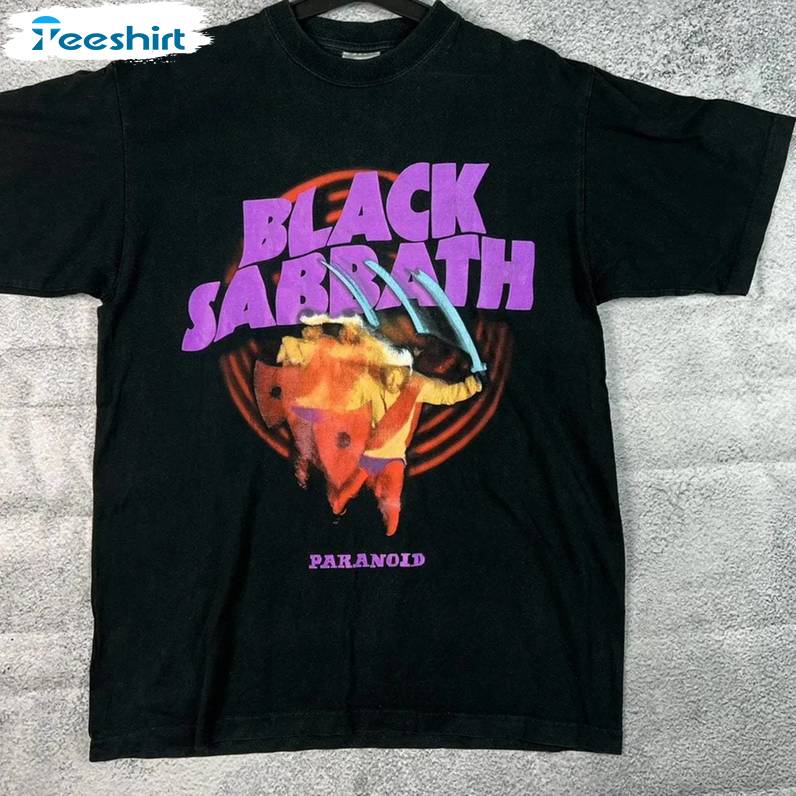 Black Sabbath Paranoid Album Shirt, Black Sabbath Album Crewneck Sweatshirt Tee Tops