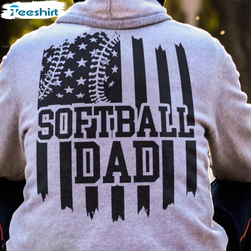 Softball Dad Shirt, Father's Day Sweater T-shirt