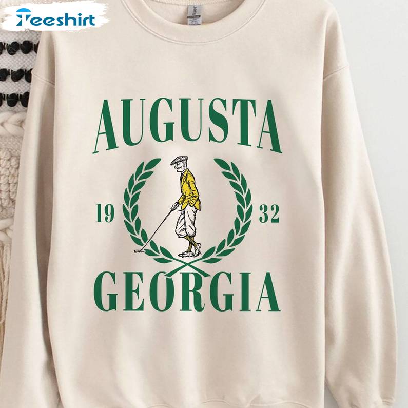 Augusta Georgia Golf Shirt, Golfers Augusta Unisex Hoodie Long Sleeve