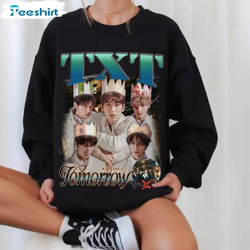 Txt Kpop Graphic Shirt, Tomorrow X Together Minisode 3 Short Sleeve Tee Tops