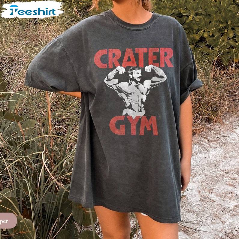 Love Lies Bleeding Shirt, Comfort Crater Gym Parody Short Sleeve Tee Tops