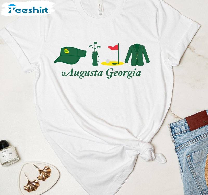 Masters Golf Tshirt Augusta Georgia Golf Shirt, Golf Tournament Long Sleeve Sweater