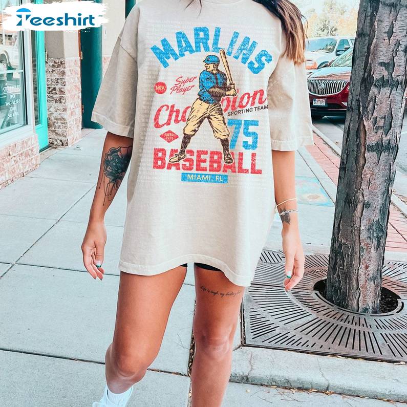 Miami Vintage Shirt, Baseball Summer Sweater T-shirt