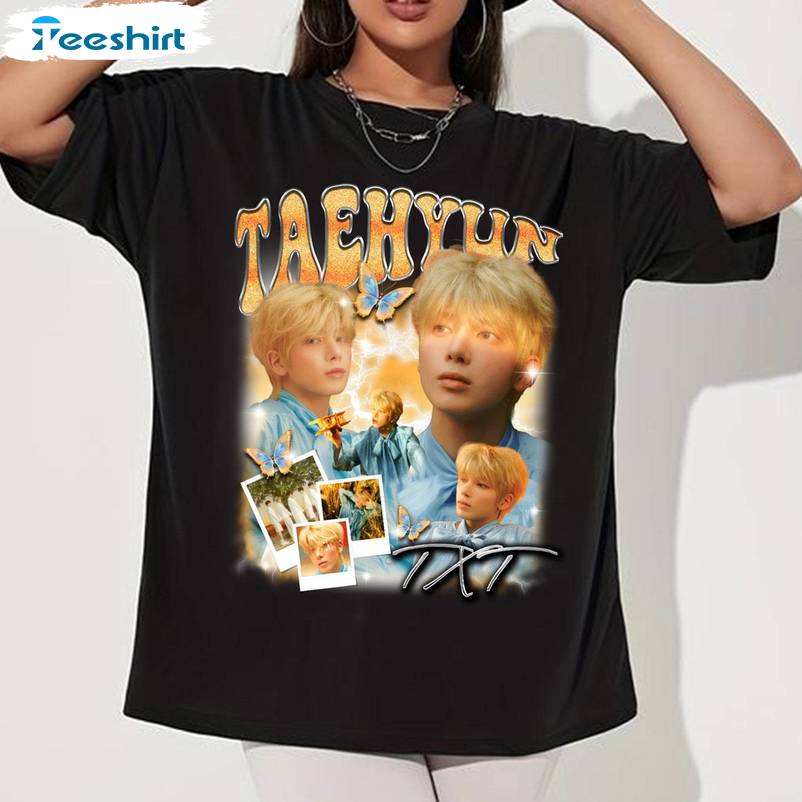 Taehyun Txt Graphic Shirt, Txt Act Promise Tour Short Sleeve Tee Tops