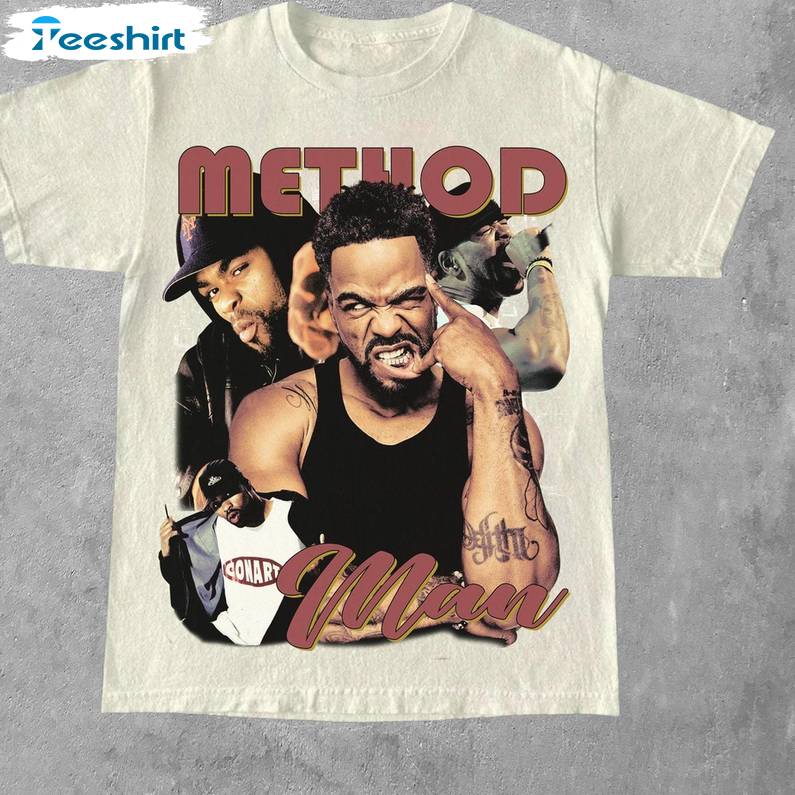 Wu Tang Clan And Method Man Shirt, Vintage Music Crewneck Sweatshirt Tee Tops