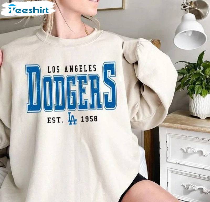 Los Angeles Baseball Shirt, Vintage Style Short Sleeve Hoodie