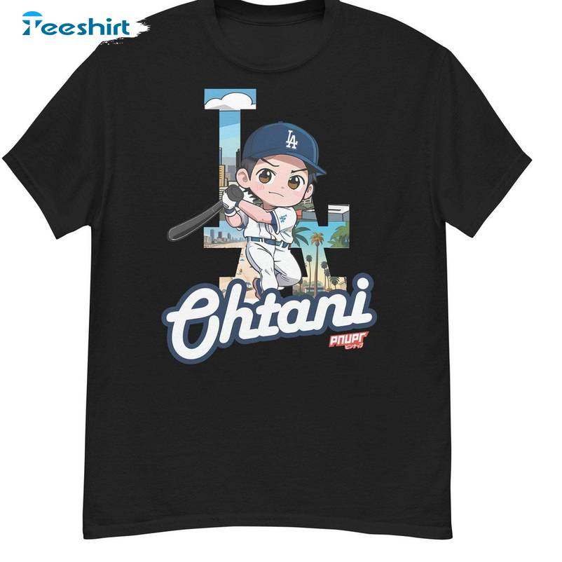 Chibi Othani La Shirt, Shohei Ohtani Short Sleeve Tee Tops