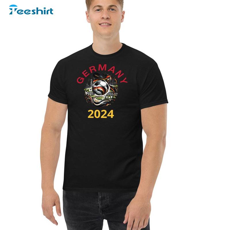 Euro 2024 T Shirt, Trendy Em 2024 Tee Tops Hoodie