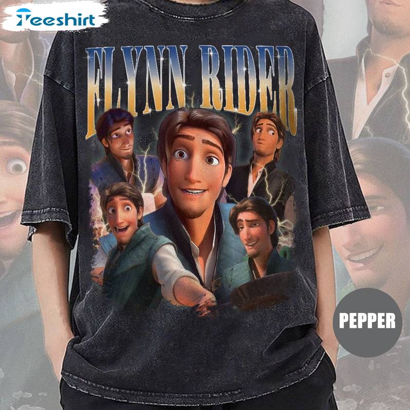 Vintage Disney Flynn Rider Shirt, Rapunzel Princess Crewneck Sweatshirt Long Sleeve